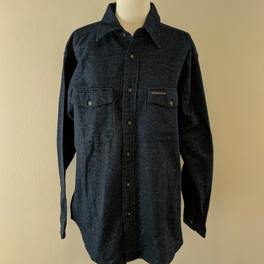 Jean blue shirt, long sleeve